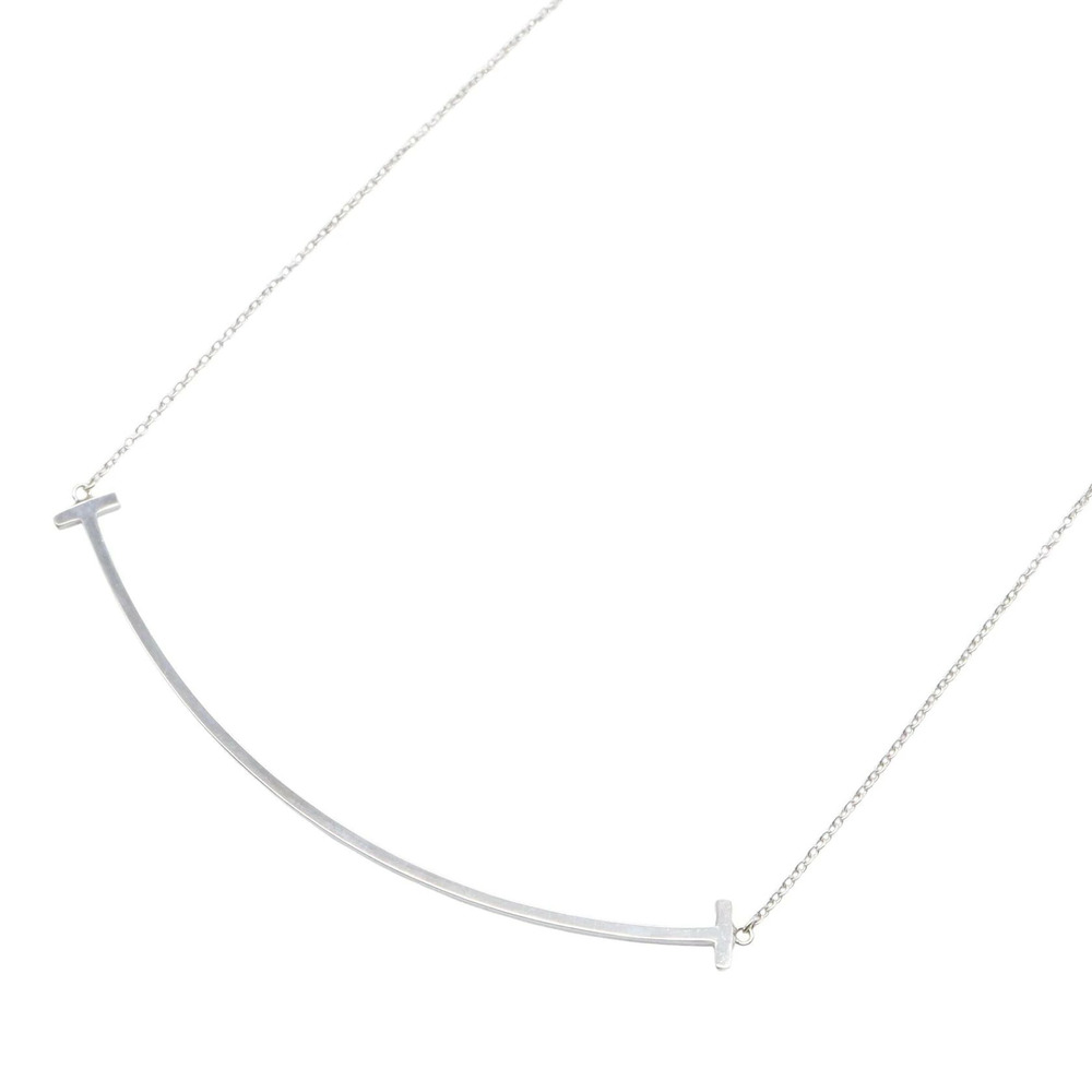 Tiffany Co Tiffany T Smile Necklace White Gold